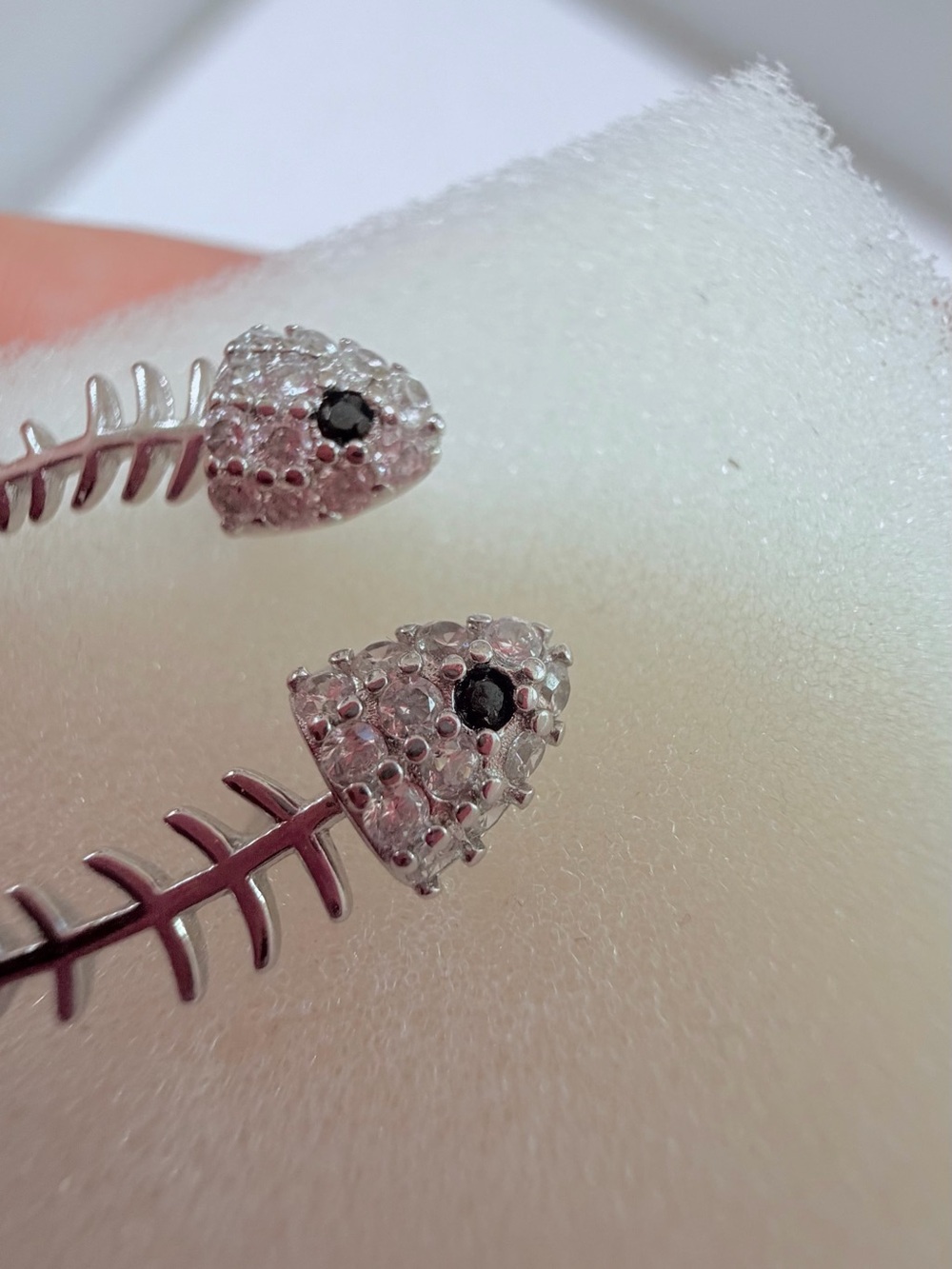 Fishbone earrings 925 silver - Picture 8 of 10
